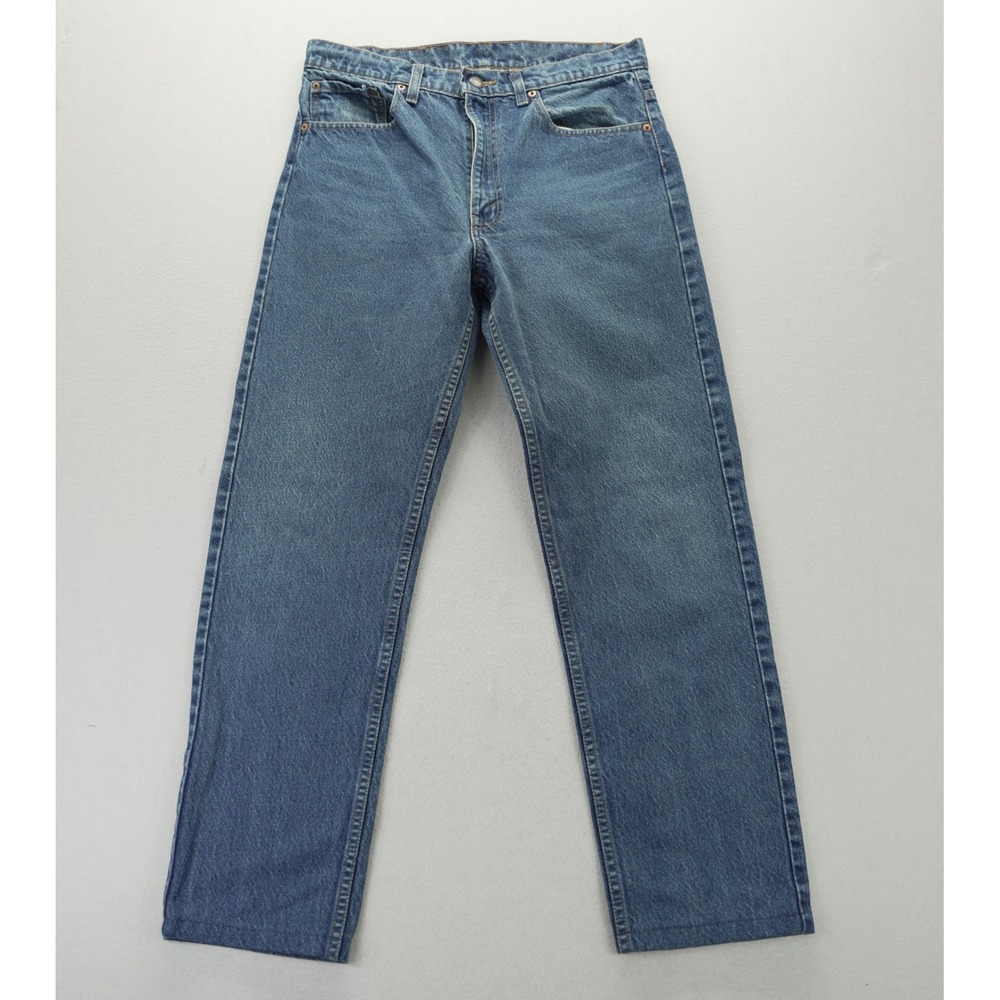 Levis 505 33x34 (Fit 33x29) Made in USA Blue Straight Leg Denim 505-0216 VTG